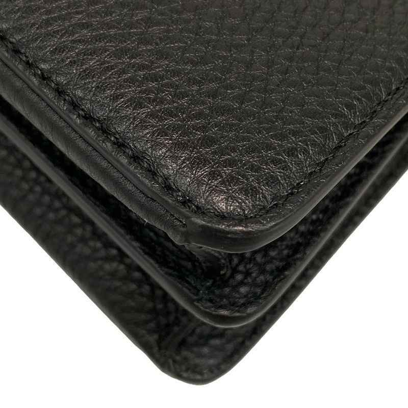 Fendi Handbag Peekaboo ICYX Cross 7va582 Black Leather