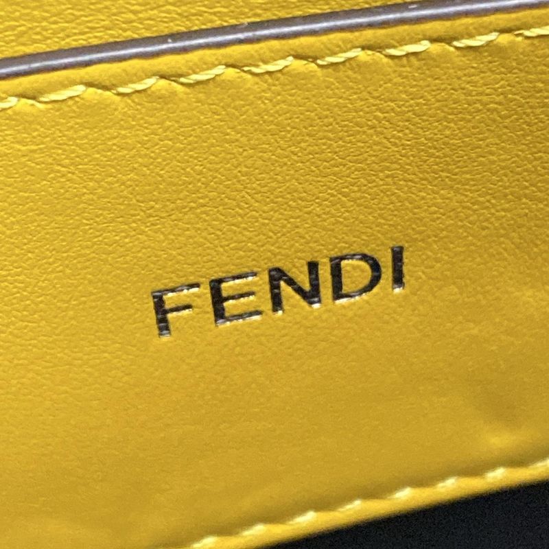 Fendi Handbag Peekaboo ICYX Cross 7va582 Black Leather