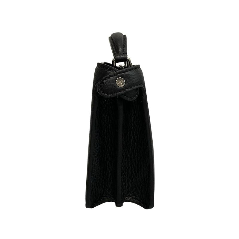 Fendi Handbag Peekaboo ICYX Cross 7va582 Black Leather