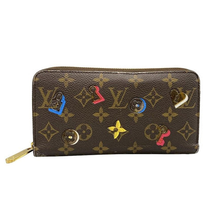 Louis Vuitton Long Wallet Love Lock Zippy Wallet M64116 Monogram Canvas×multi