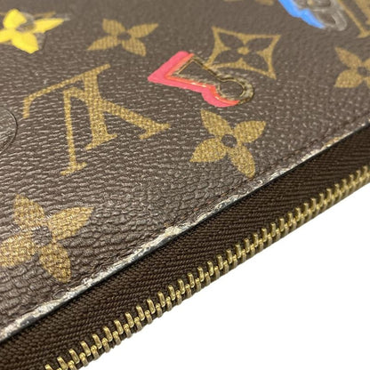 Louis Vuitton Long Wallet Love Lock Zippy Wallet M64116 Monogram Canvas×multi