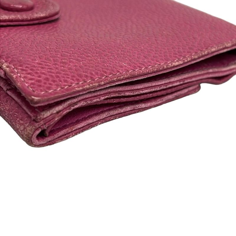 Chanel W Hook Wallet - Pink