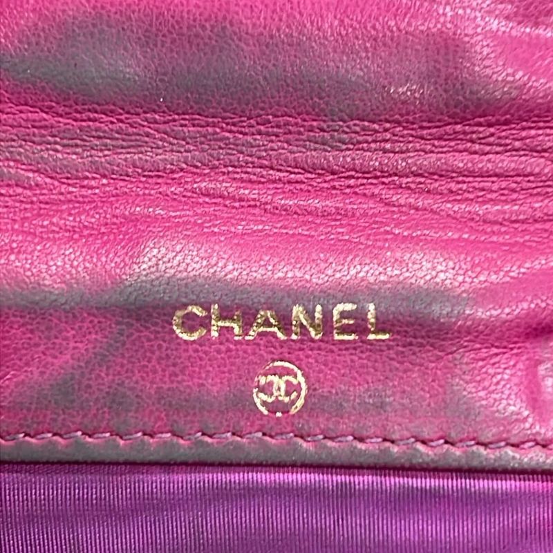 Chanel W Hook Wallet - Pink