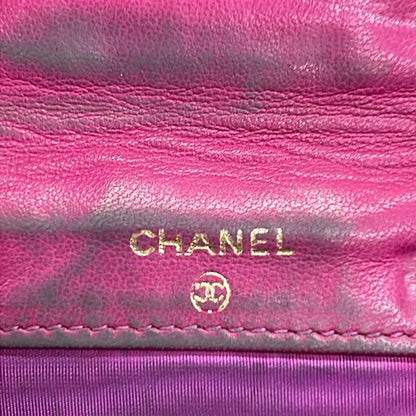 Chanel W Hook Wallet - Pink