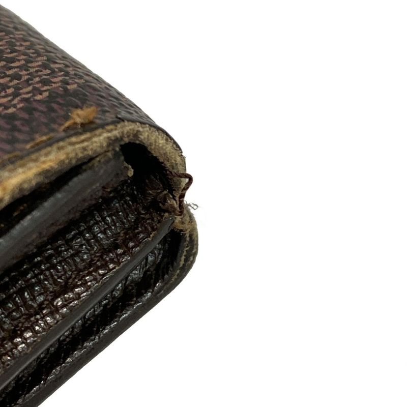 Louis Vuitton Coin Case Damier Lladro N62925 Ebène