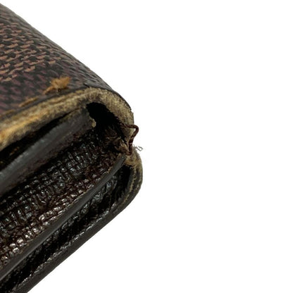 Louis Vuitton Coin Case Damier Lladro N62925 Ebène