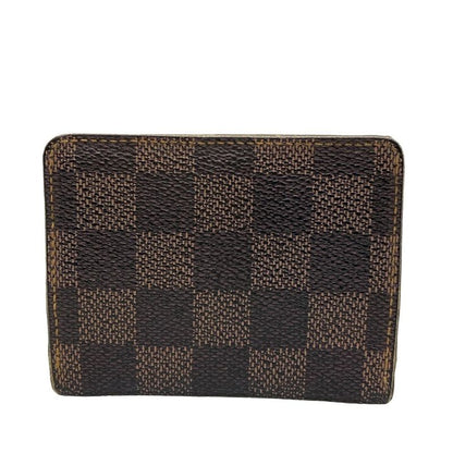 Louis Vuitton Coin Case Damier Lladro N62925 Ebène