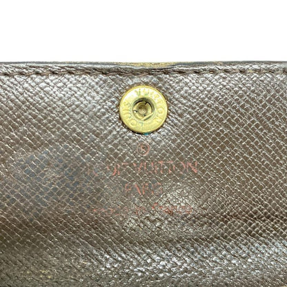 Louis Vuitton Coin Case Damier Lladro N62925 Ebène