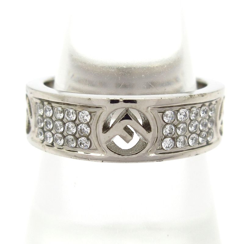 Fendi Ring M Fize Silver X Clear