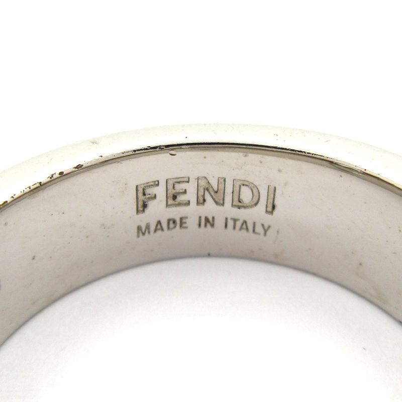 Fendi Ring M Fize Silver X Clear