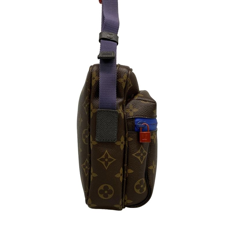 Louis Vuitton Shoulder Bag Monogram Split Messenger PM M43843 Monogram × Blue