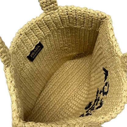 Prada Tote Bag Crochet 1bg422 Beige