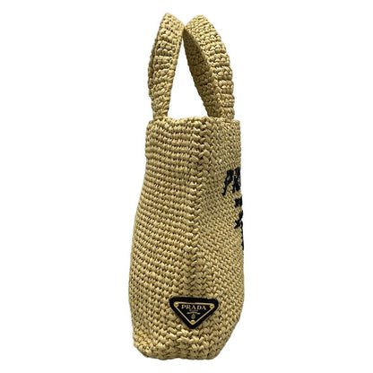Prada Tote Bag Crochet 1bg422 Beige