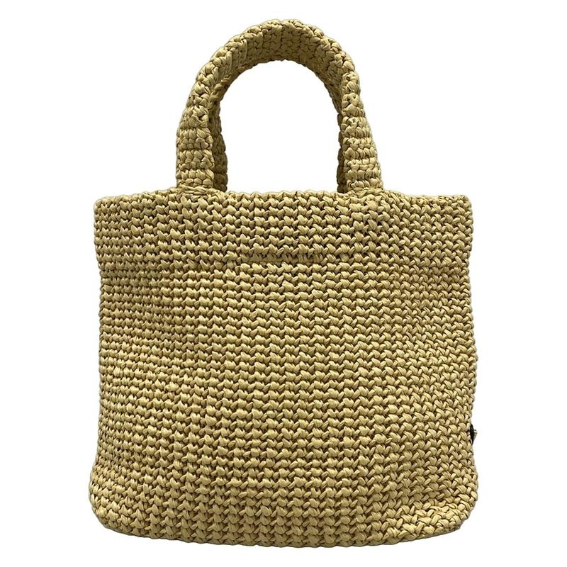 Prada Tote Bag Crochet 1bg422 Beige