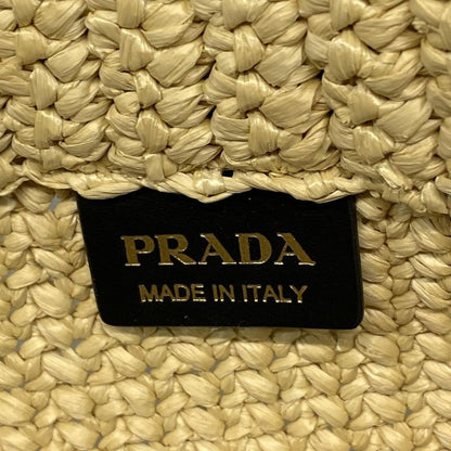 Prada Tote Bag Crochet 1bg422 Beige