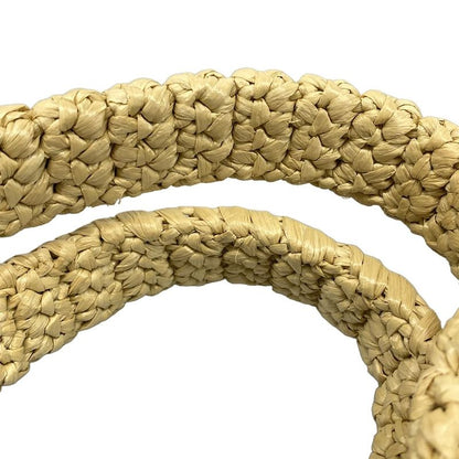 Prada Tote Bag Crochet 1bg422 Beige