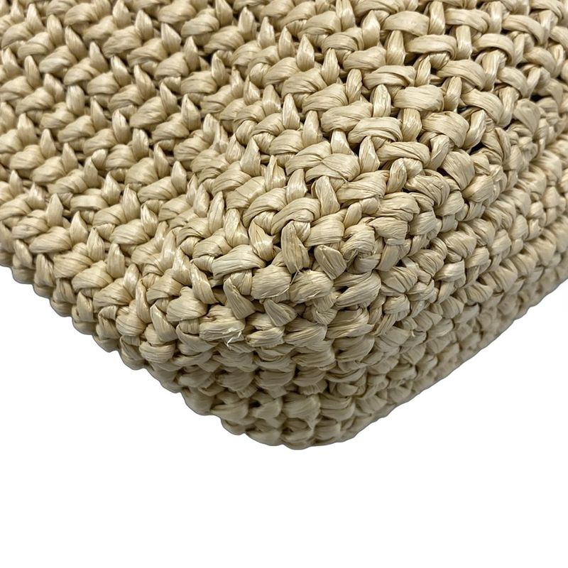 Prada Tote Bag Crochet 1bg422 Beige