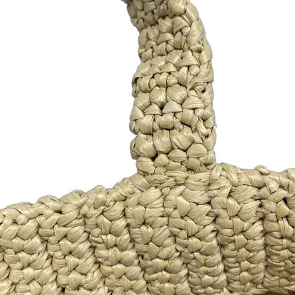 Prada Tote Bag Crochet 1bg422 Beige