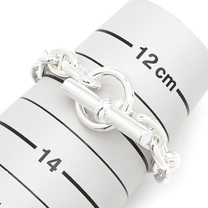 Hermes Bracelet Chaine D'ancre PM Silver 925 Silver 15 Frames Star Ring Silver
