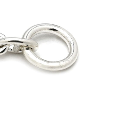 Hermes Bracelet Chaine D'ancre TPM Silver 925 Silver 22 Frames Star Ring Silver