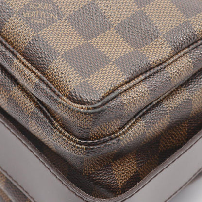 Louis Vuitton Shoulder Bag Naviglio Damier Ebene N45255 PVC Coated Canvas