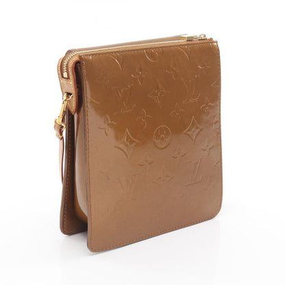 Louis Vuitton Shoulder Bag Motto Monogram Vernis M91138 Bronze Leather Motto