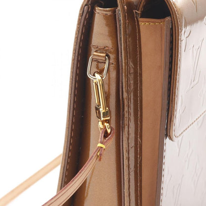 Louis Vuitton Shoulder Bag Motto Monogram Vernis M91138 Bronze Leather Motto