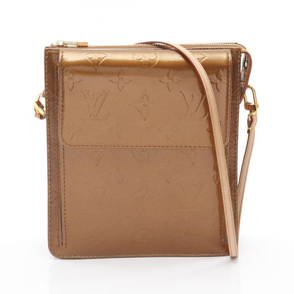 Louis Vuitton Shoulder Bag Motto Monogram Vernis M91138 Bronze Leather Motto