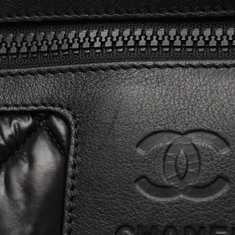 Chanel Handbag Coco Cocoon Black Nylon Coco Cocoon Beau Ring Bag Women Used a