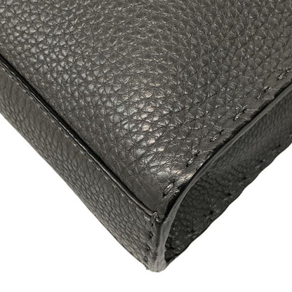 Fendi Business Bag Selleria Peekaboo Iconic Fit 7va406 Dark Gray Leather