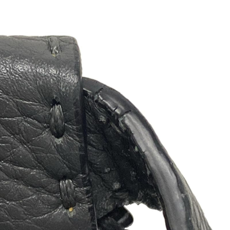 Fendi Business Bag Selleria Peekaboo Iconic Fit 7va406 Dark Gray Leather