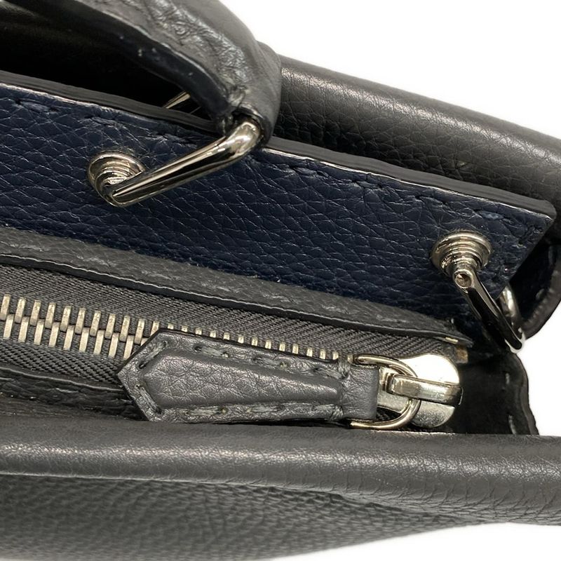 Fendi Business Bag Selleria Peekaboo Iconic Fit 7va406 Dark Gray Leather