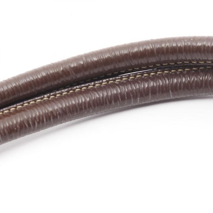 Prada Handbag Nylon Jacquard Purple Nylon Patent Leather Tote Bag Women Used B