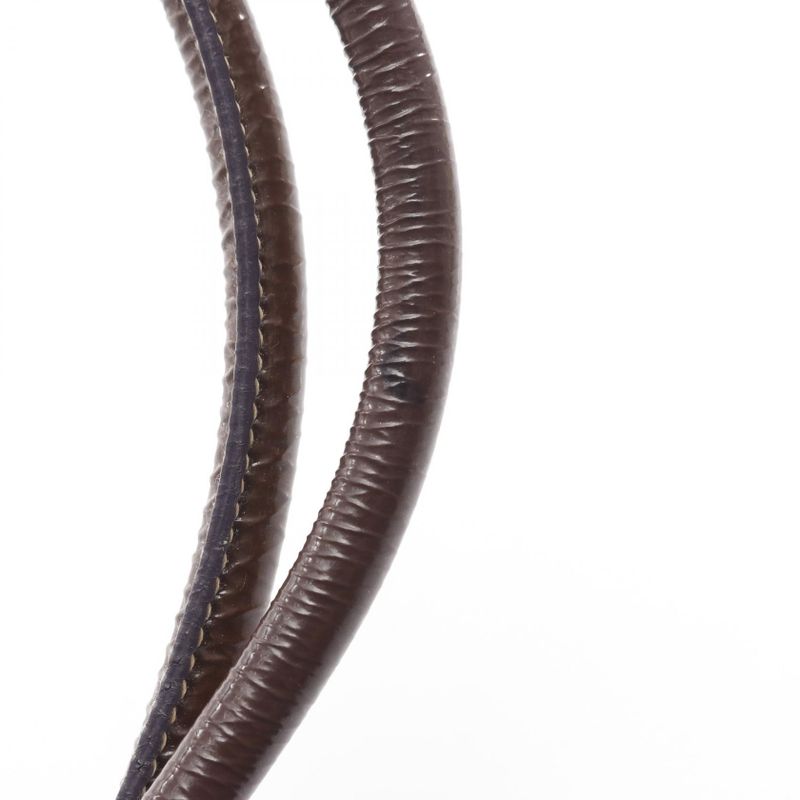 Prada Handbag Nylon Jacquard Purple Nylon Patent Leather Tote Bag Women Used B