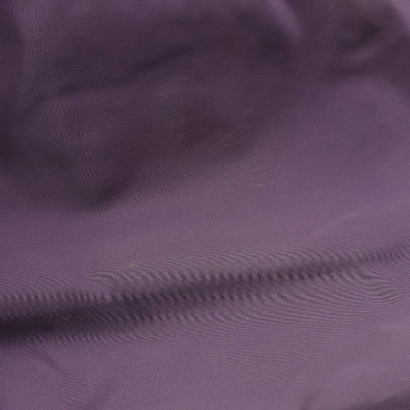 Prada Handbag Nylon Jacquard Purple Nylon Patent Leather Tote Bag Women Used B