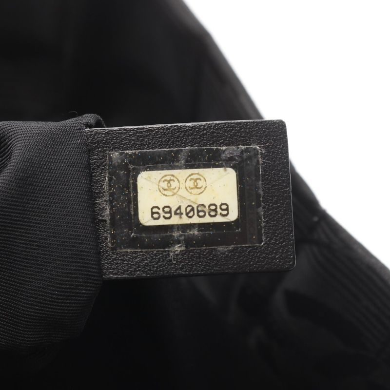 Chanel Tote Bag New Travel Line MM A15991 Black Leather New Travel Line Tote MM