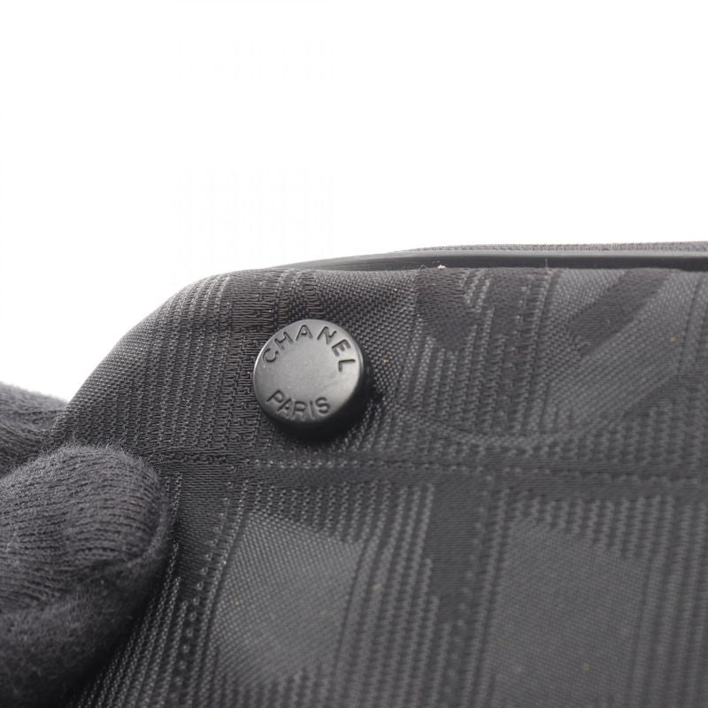 Chanel Tote Bag New Travel Line MM A15991 Black Leather New Travel Line Tote MM