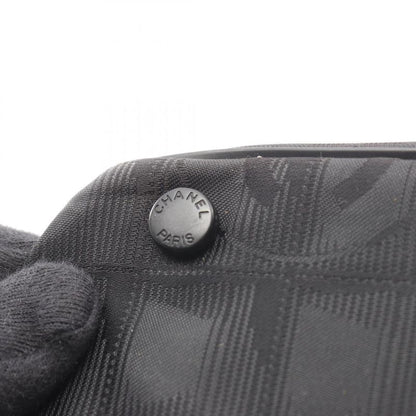 Chanel Tote Bag New Travel Line MM A15991 Black Leather New Travel Line Tote MM