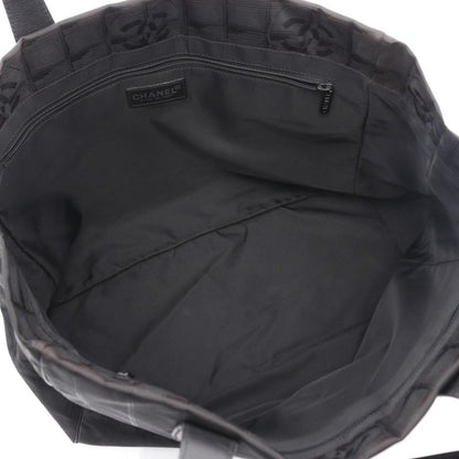 Chanel Tote Bag New Travel Line MM A15991 Black Leather New Travel Line Tote MM
