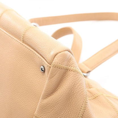 Chanel Handbag Chocobar Beige Caviar Skin (grained Calf) Chocobar Boston Bag