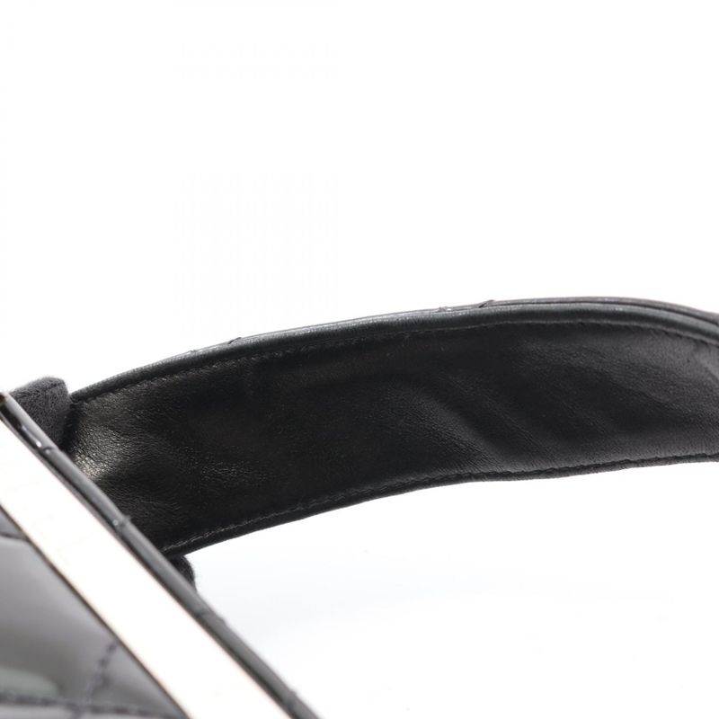 Chanel Handbag Matelasse 06857 Black Patent Leather Vintage Matelasse Handbag