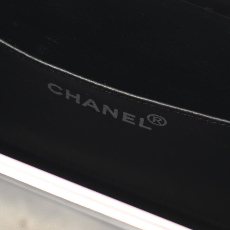 Chanel Handbag Matelasse 06857 Black Patent Leather Vintage Matelasse Handbag