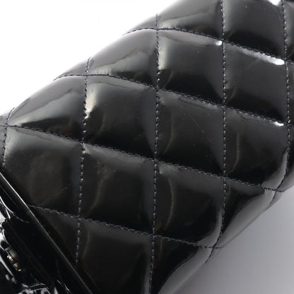 Chanel Handbag Matelasse 06857 Black Patent Leather Vintage Matelasse Handbag