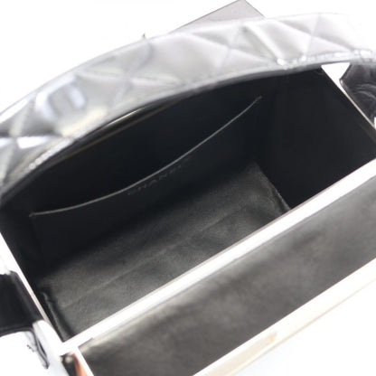 Chanel Handbag Matelasse 06857 Black Patent Leather Vintage Matelasse Handbag