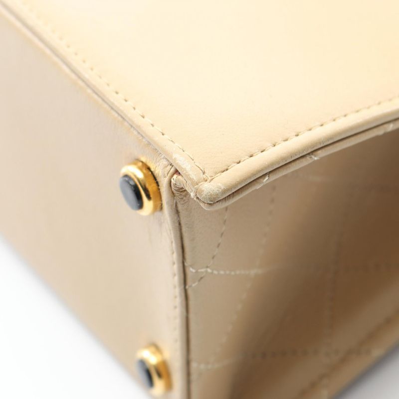 Chanel Shoulder Bag Matelasse Beige Lambskin Matelasse Chain Shoulder Women