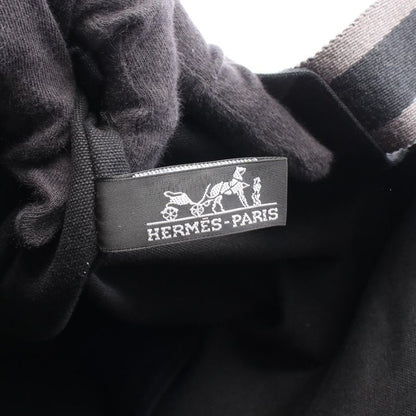 Hermes Tote Bag Fourre Tout Cabas Su Black Gray Canvas Fourre Tout Cabas Su
