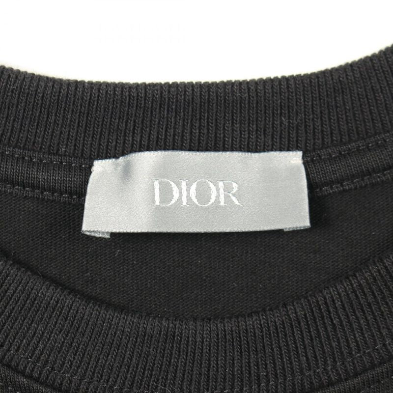 Dior Cut and Sew CD Icon Relaxed Fit 943j605a0554 Cotton T-Shirt Women Used B