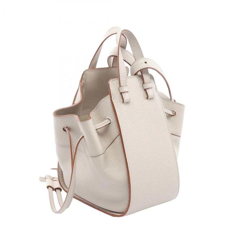 Loewe Handbag Hammock Mini Light Glaze Leather Hammock Draw String Ring Bag Mini