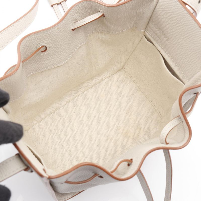 Loewe Handbag Hammock Mini Light Glaze Leather Hammock Draw String Ring Bag Mini