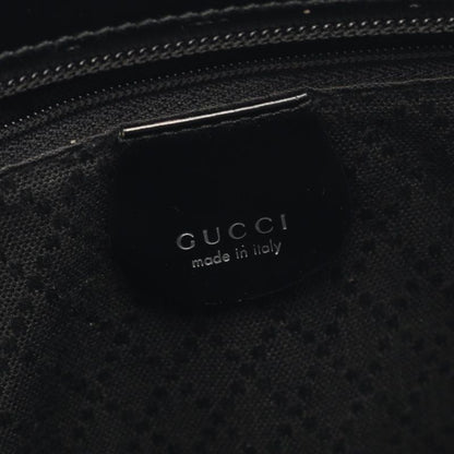 Gucci Handbag Bamboo 002 1998 0353 Black Leather Bamboo Handbag Women Used B